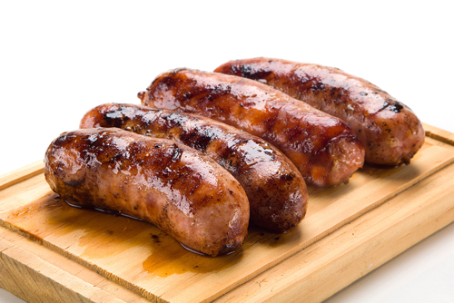 Premium Pork Sausage IQF 8's Raw Frozen 65% - 4.54kg IQF Box